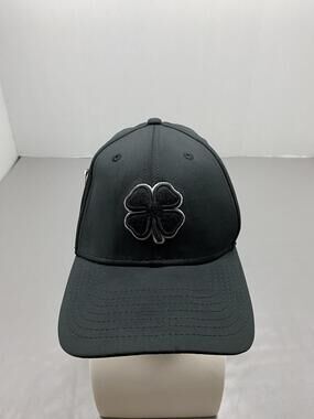 Hat Cap Strap Back L/XL Black Black Clover Baseball Cap Live Lucky Mens Stretch